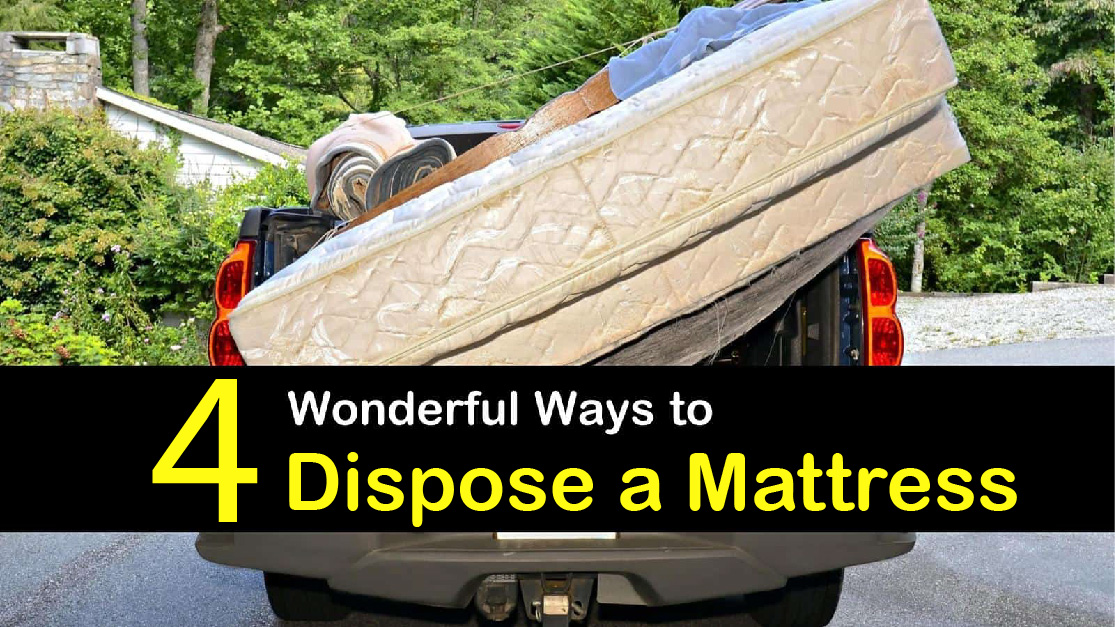 4 wonderful way to dispose a mattress, old mattress on a truck