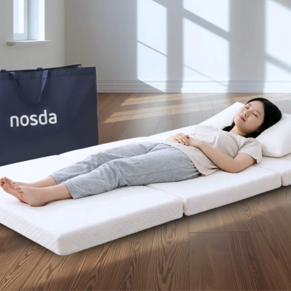 nosda foldable mattress with back support