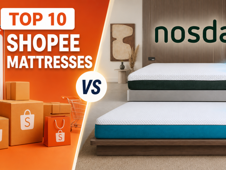 Top 10 Shopee mattresses vs Nosda Max and Nosda Cloud comparison