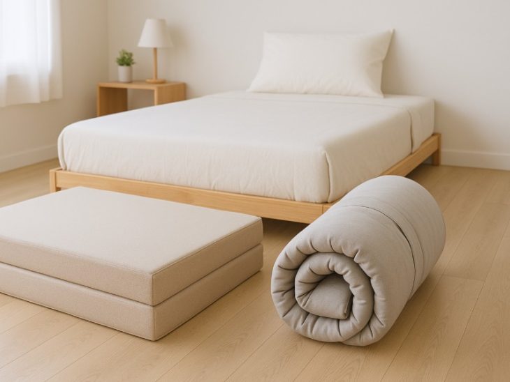 foldable mattress vs futon