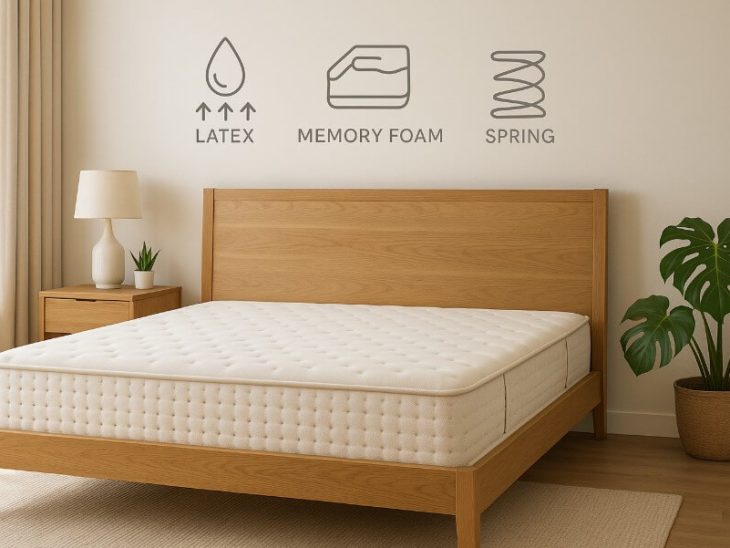 latex vs memory foam vs spring mattress