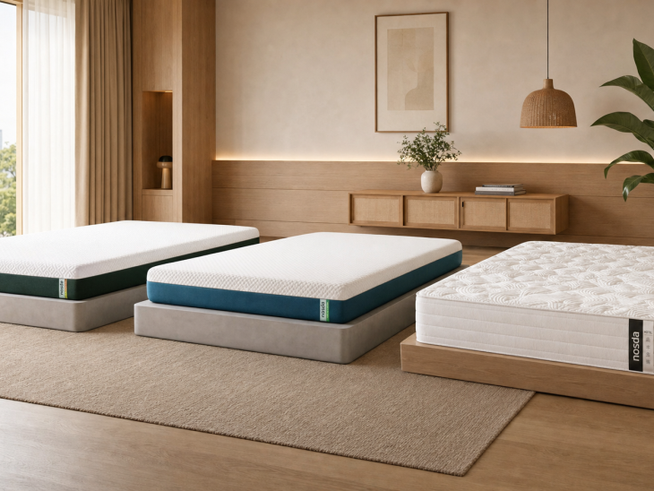 Nosda mattress review comparison of Max, Cloud and Hotel mattresses